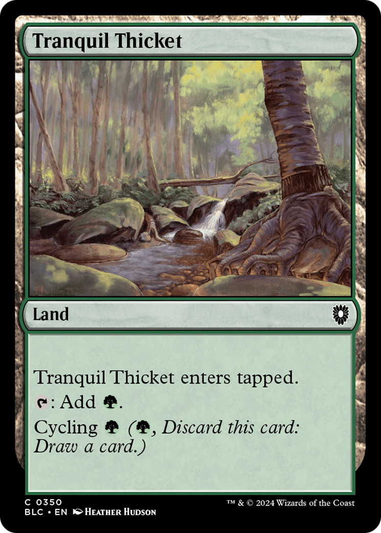 Tranquil Thicket [Bloomburrow Commander] | Grognard Games