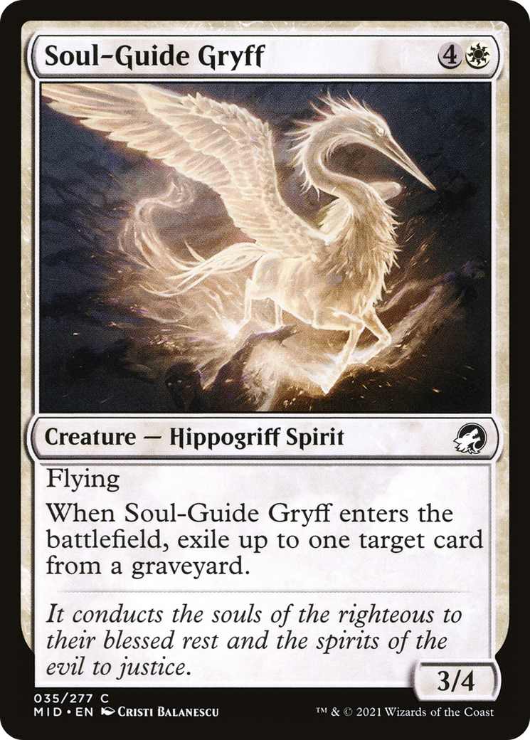 Soul-Guide Gryff [Innistrad: Midnight Hunt] | Grognard Games