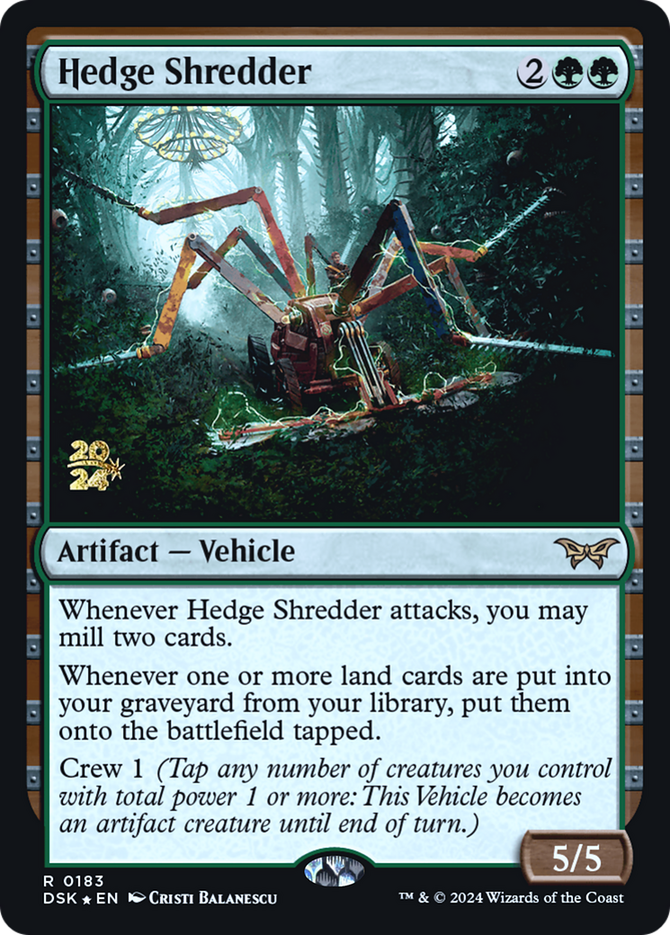 Hedge Shredder [Duskmourn: House of Horror Prerelease Promos] | Grognard Games