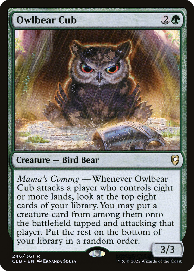 Owlbear Cub [Commander Legends: Battle for Baldur's Gate] | Grognard Games