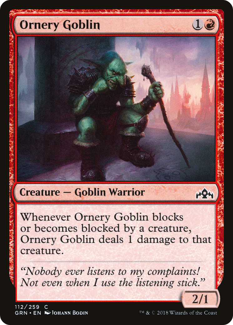 Ornery Goblin [Guilds of Ravnica] | Grognard Games