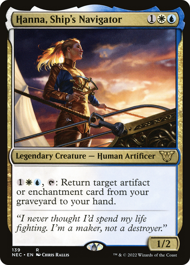 Hanna, Ship's Navigator [Kamigawa: Neon Dynasty Commander] | Grognard Games