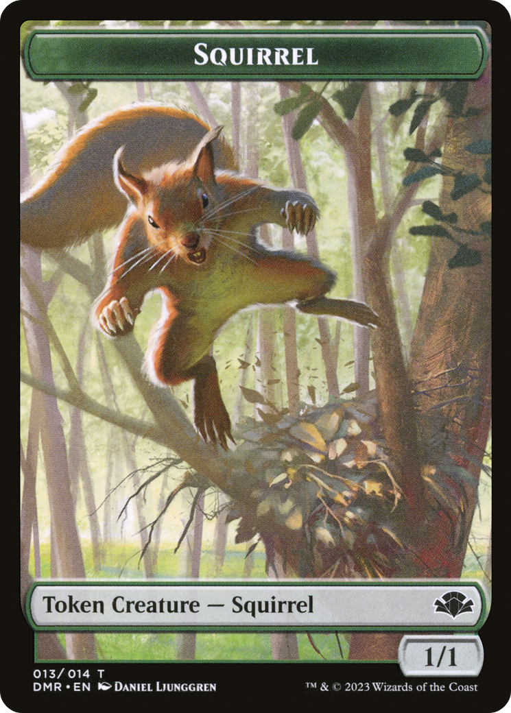 Squirrel Token [Dominaria Remastered Tokens] | Grognard Games