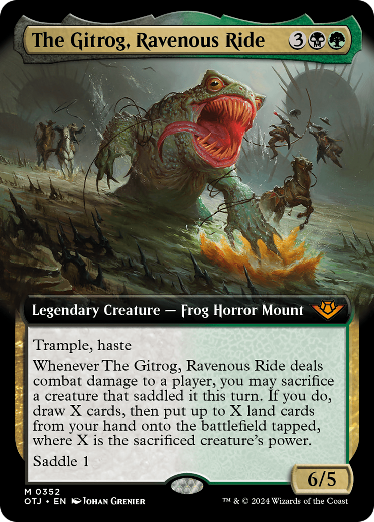 The Gitrog, Ravenous Ride (Extended Art) [Outlaws of Thunder Junction] | Grognard Games