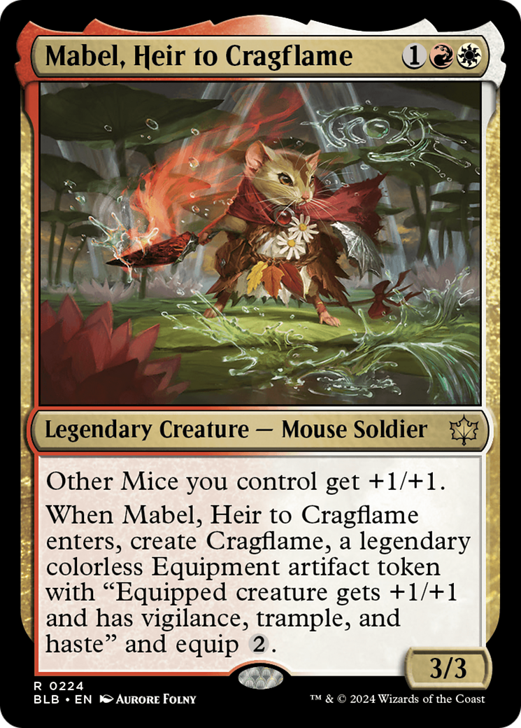 Mabel, Heir to Cragflame [Bloomburrow] | Grognard Games