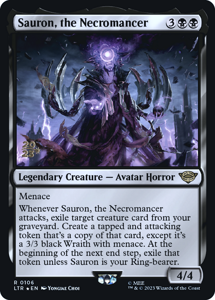 Sauron, the Necromancer [The Lord of the Rings: Tales of Middle-Earth Prerelease Promos] | Grognard Games