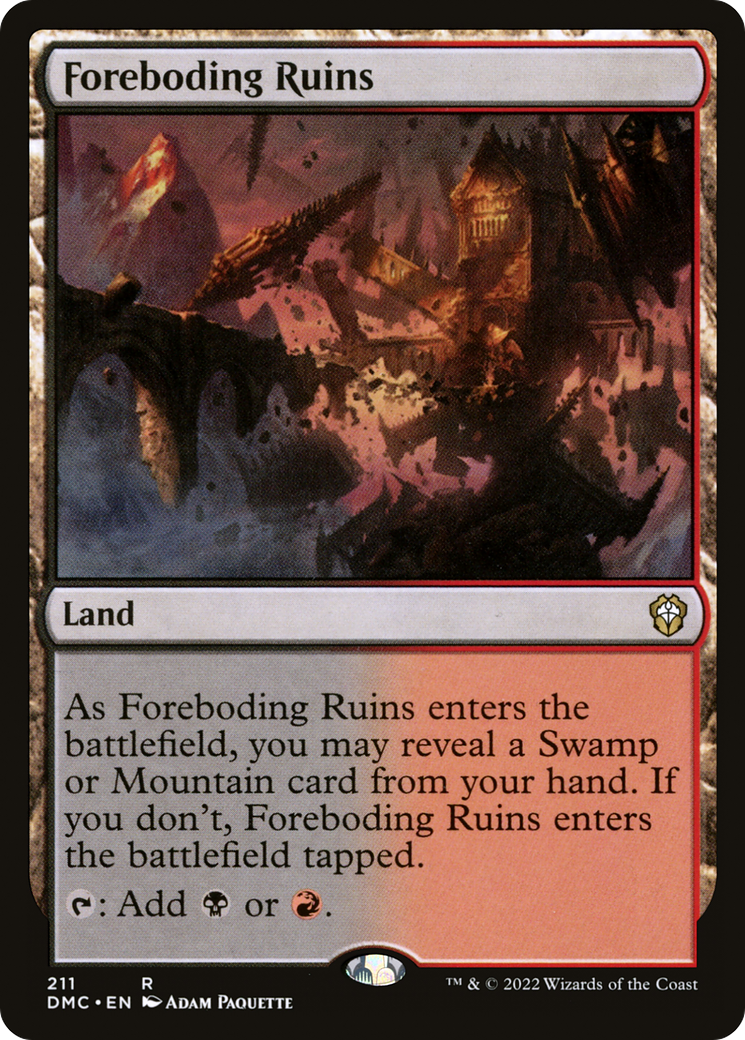 Foreboding Ruins [Dominaria United Commander] | Grognard Games