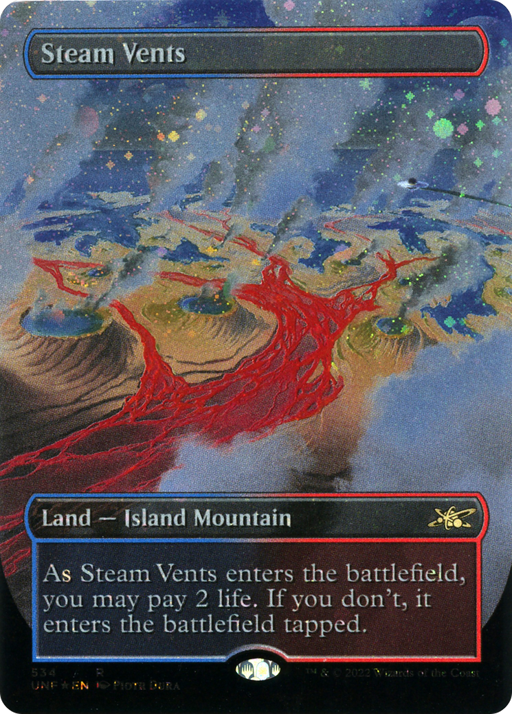 Steam Vents (Borderless) (Galaxy Foil) [Unfinity] | Grognard Games