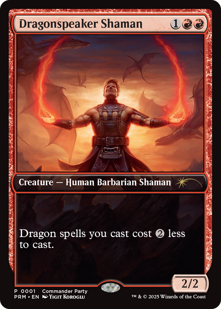 Dragonspeaker Shaman (WPN-001) - Wizards Play Network 2025 Foil | Grognard Games