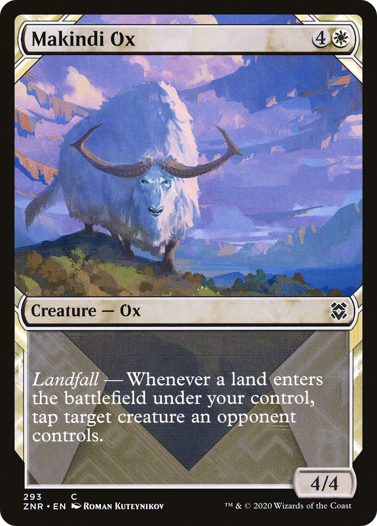 Makindi Ox (Showcase) [Zendikar Rising] | Grognard Games