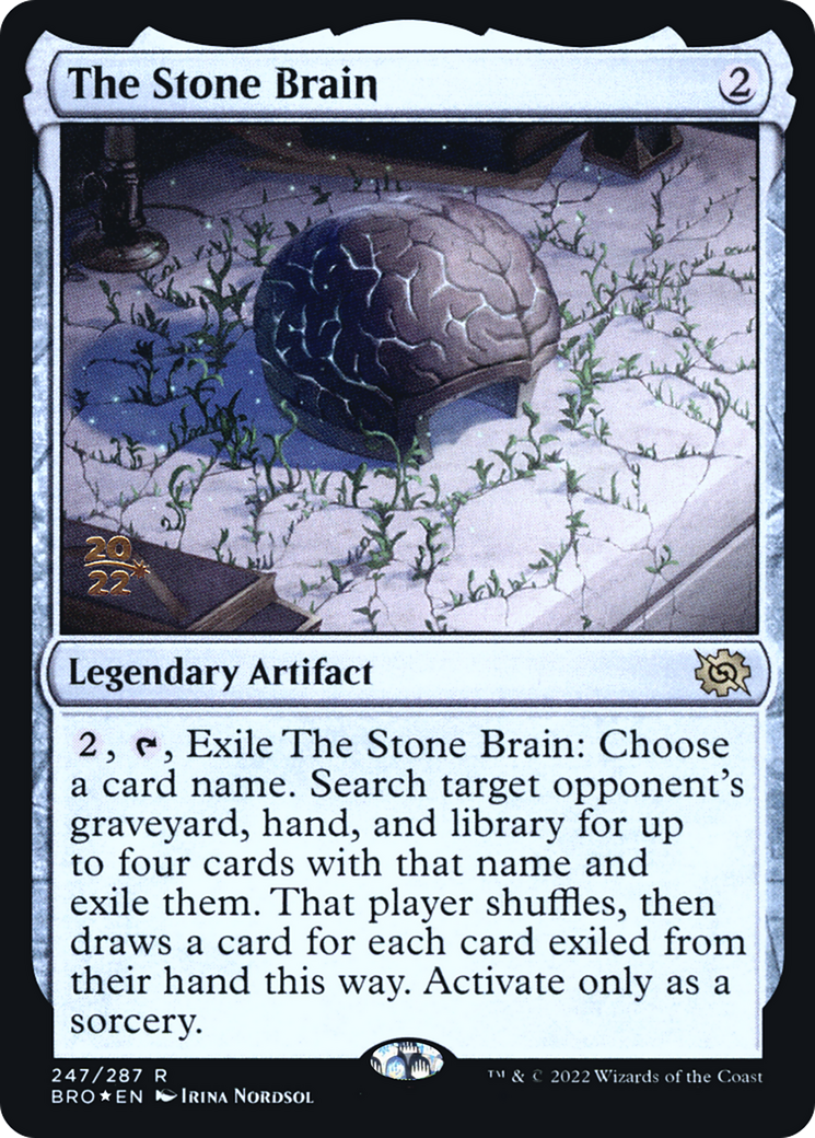 The Stone Brain [The Brothers' War: Prerelease Promos] | Grognard Games