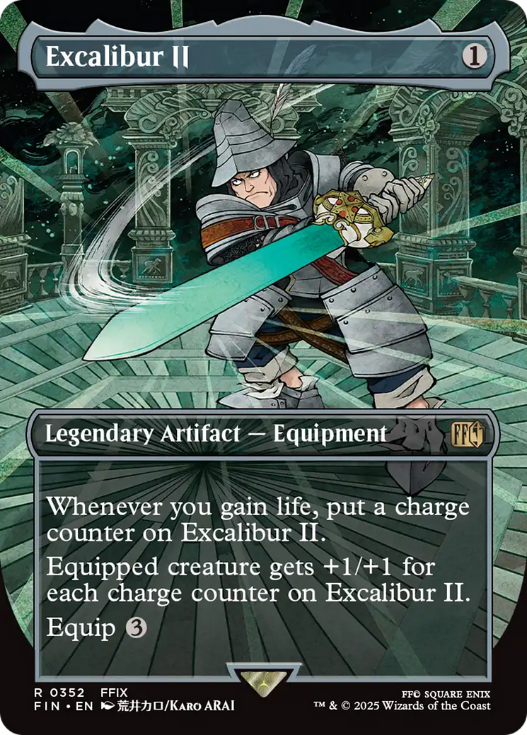 Excalibur II (FIN-352) - FINAL FANTASY (Borderless) Foil | Grognard Games