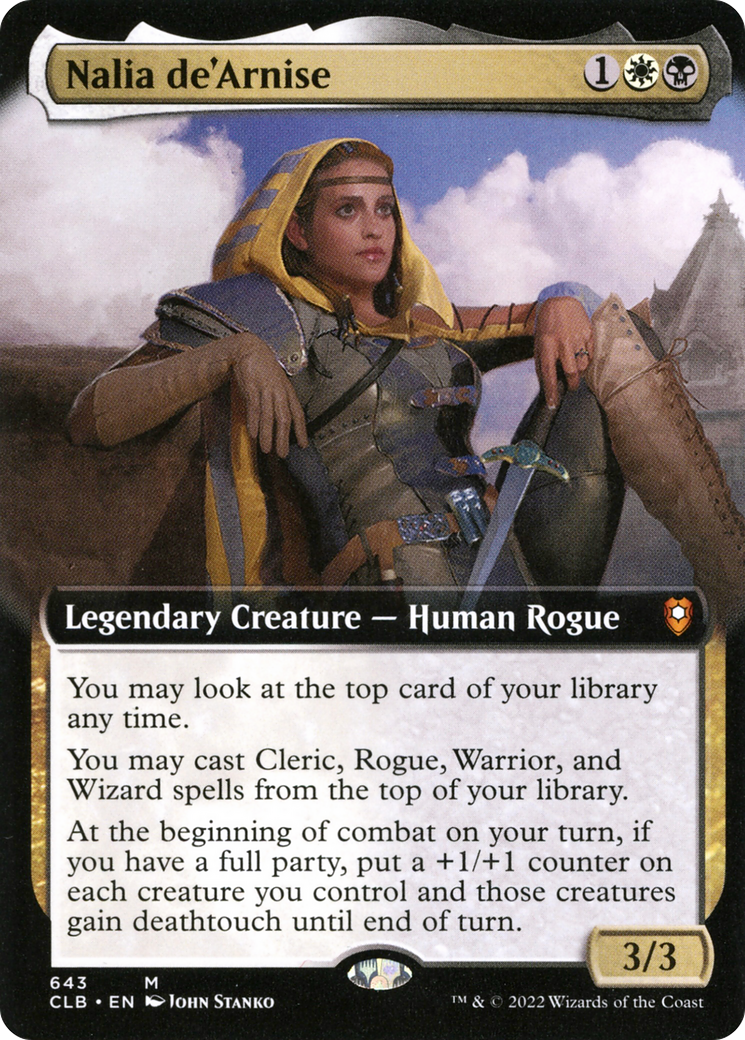 Nalia de'Arnise (Extended Art) [Commander Legends: Battle for Baldur's Gate] | Grognard Games