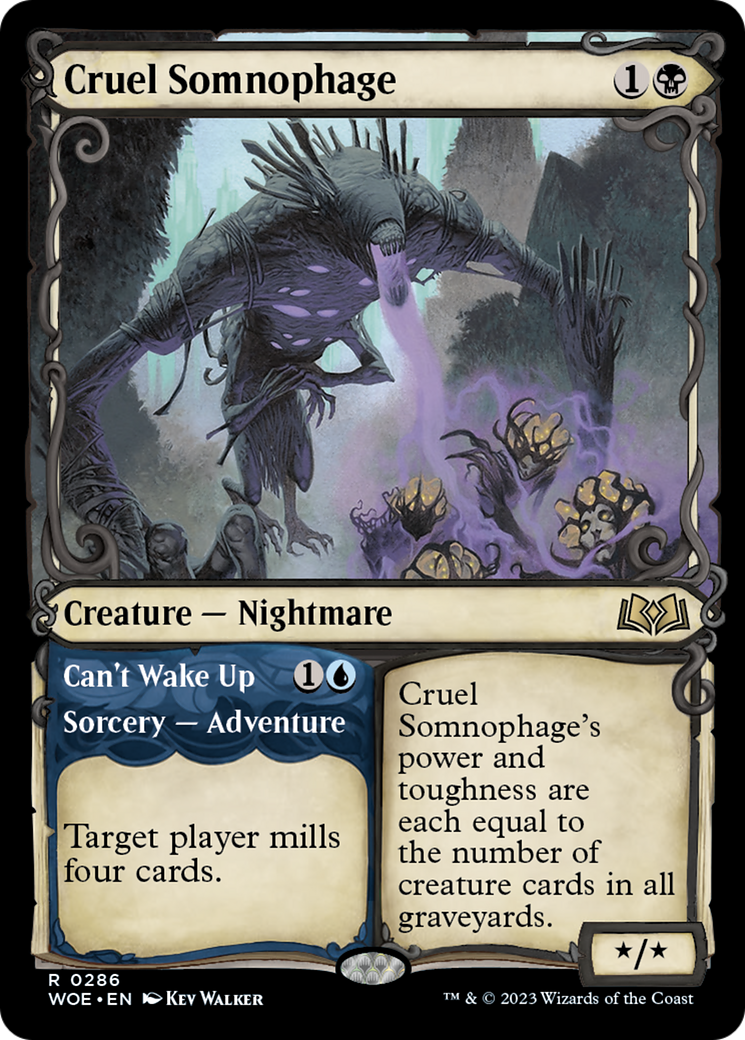 Cruel Somnophage // Can't Wake Up (Showcase) [Wilds of Eldraine] | Grognard Games