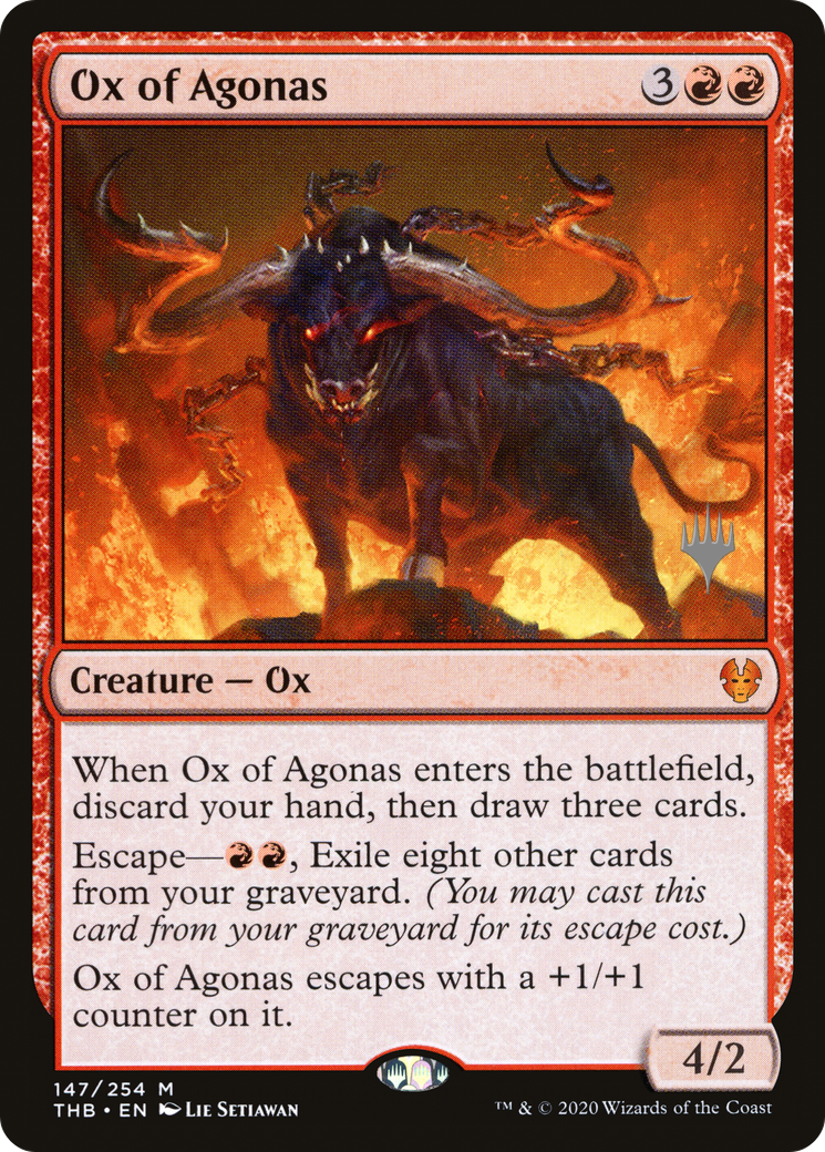 Ox of Agonas (Promo Pack) [Theros Beyond Death Promos] | Grognard Games