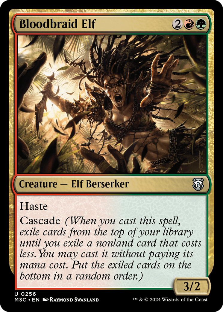 Bloodbraid Elf (Ripple Foil) [Modern Horizons 3 Commander] | Grognard Games