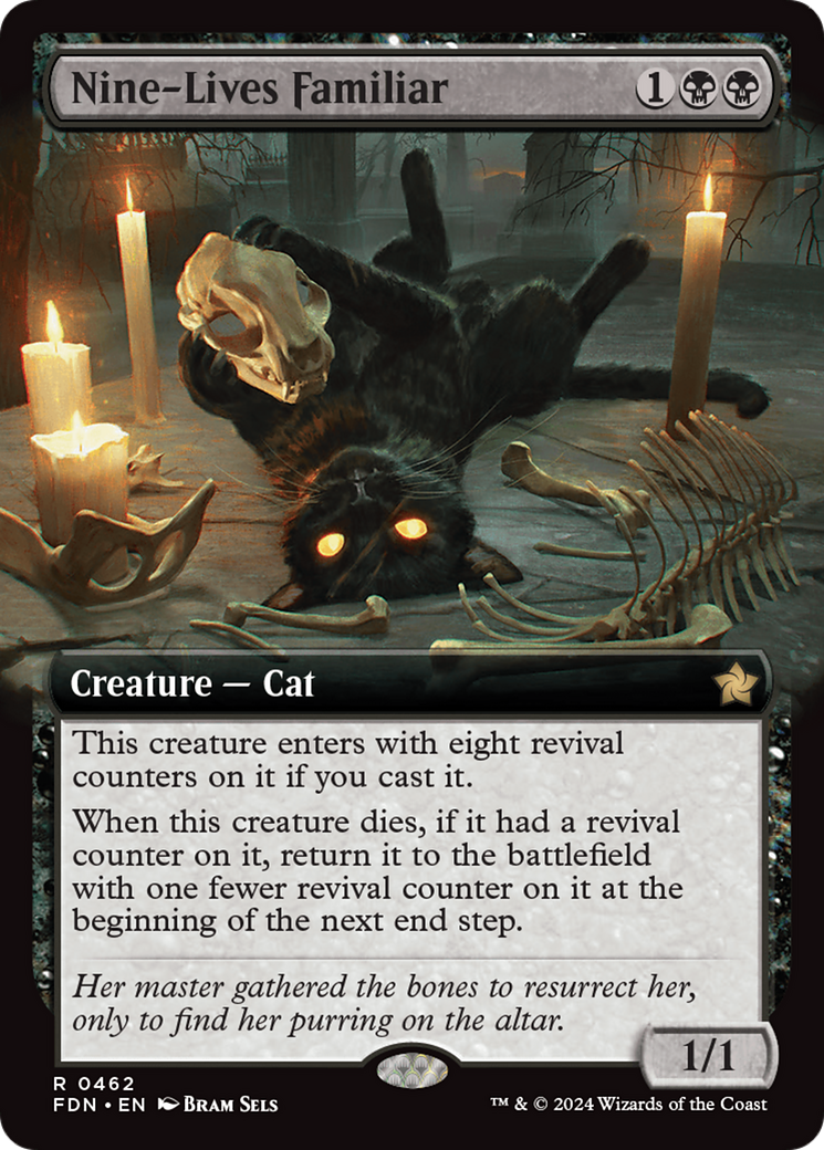 Nine-Lives Familiar (Extended Art) [Foundations] | Grognard Games