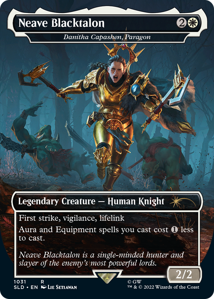 Danitha Capashen, Paragon (SLD-1031) - Secret Lair Drop / Neave Blacktalon (Borderless) Foil | Grognard Games
