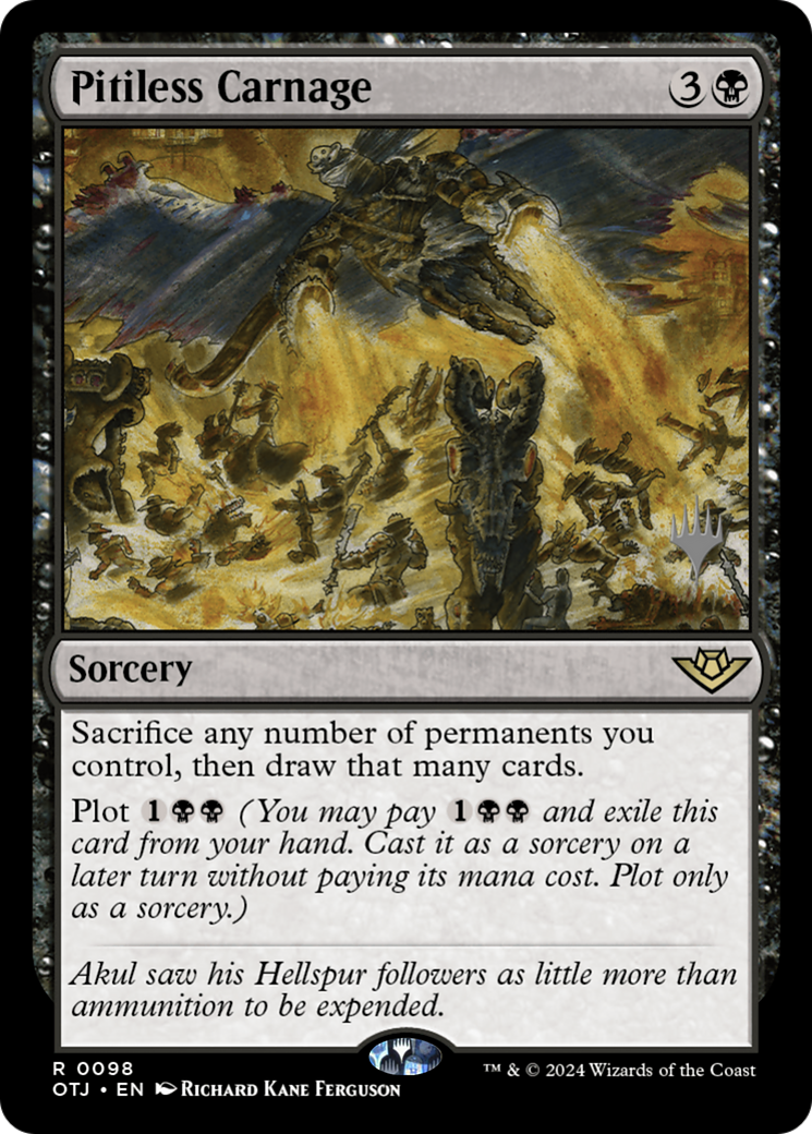 Pitiless Carnage (Promo Pack) [Outlaws of Thunder Junction Promos] | Grognard Games
