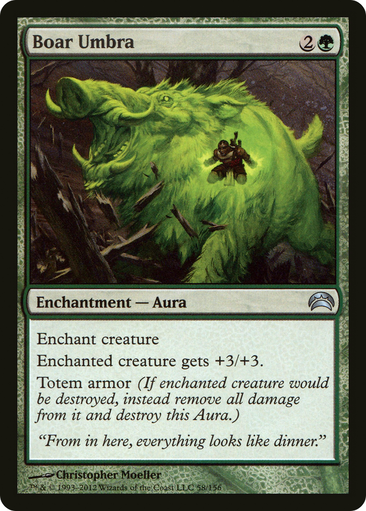 Boar Umbra (PC2-058) - Planechase 2012 Foil | Grognard Games