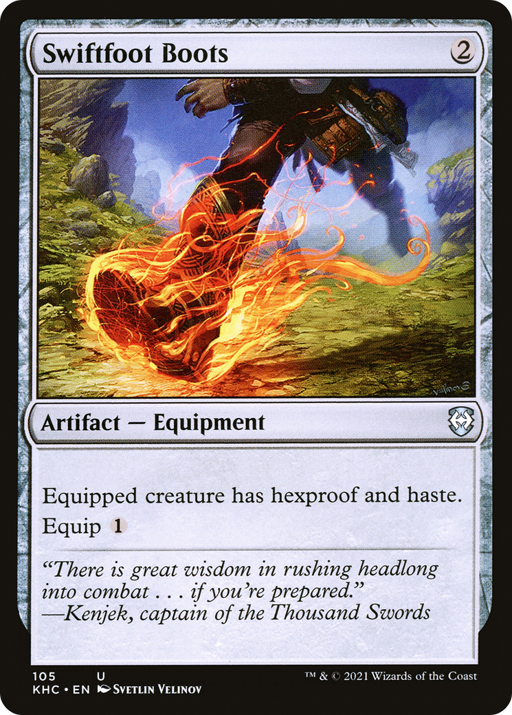 Swiftfoot Boots [Kaldheim Commander] | Grognard Games