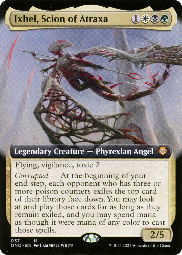Ixhel, Scion of Atraxa (Extended Art) [Phyrexia: All Will Be One Commander] | Grognard Games