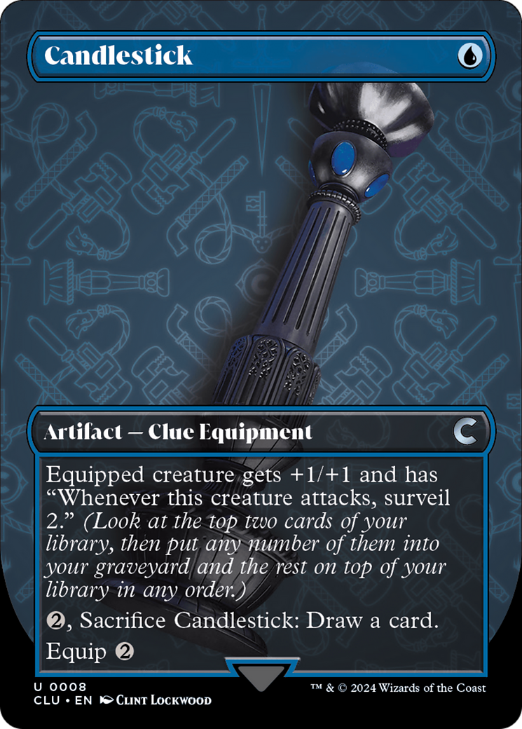 Candlestick (Borderless) [Ravnica: Clue Edition] | Grognard Games