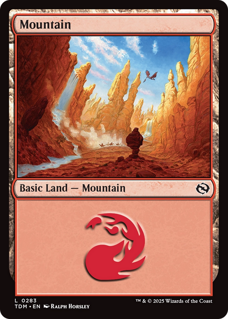 Mountain (0283) [Tarkir: Dragonstorm] | Grognard Games