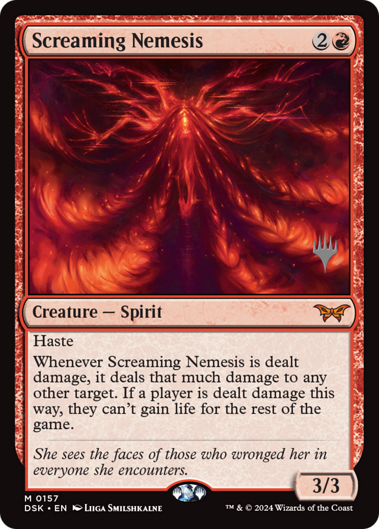 Screaming Nemesis (Promo Pack) [Duskmourn: House of Horror Promos] | Grognard Games