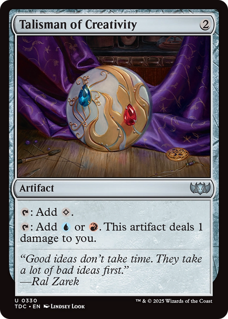 Talisman of Creativity [Tarkir: Dragonstorm Commander] | Grognard Games