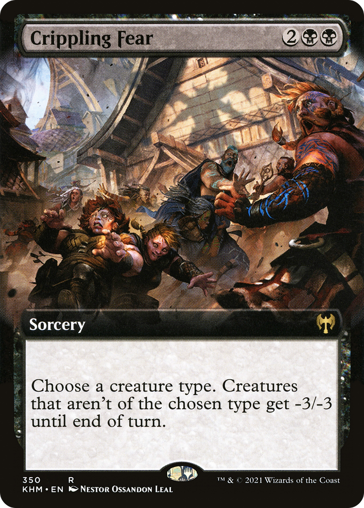 Crippling Fear (Extended Art) [Kaldheim] | Grognard Games