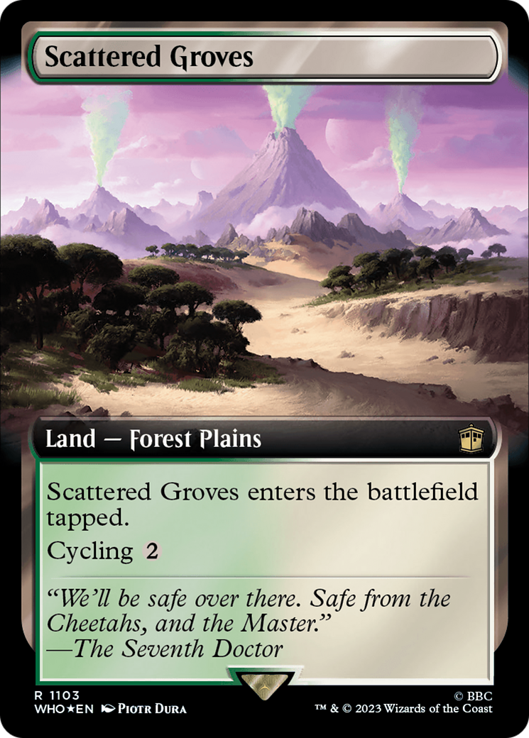 Scattered Groves (Extended Art) (Surge Foil) [Doctor Who] | Grognard Games
