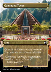 Command Tower // Commander Tower (Borderless) [Jurassic World Collection] | Grognard Games