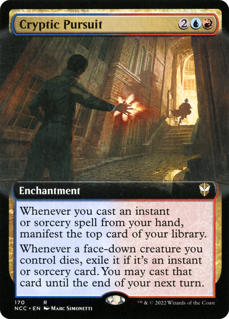 Cryptic Pursuit (Extended Art) [Streets of New Capenna Commander] | Grognard Games