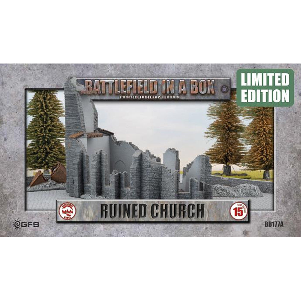 BB177A Battlefield in a Box: Ruined Church | Grognard Games