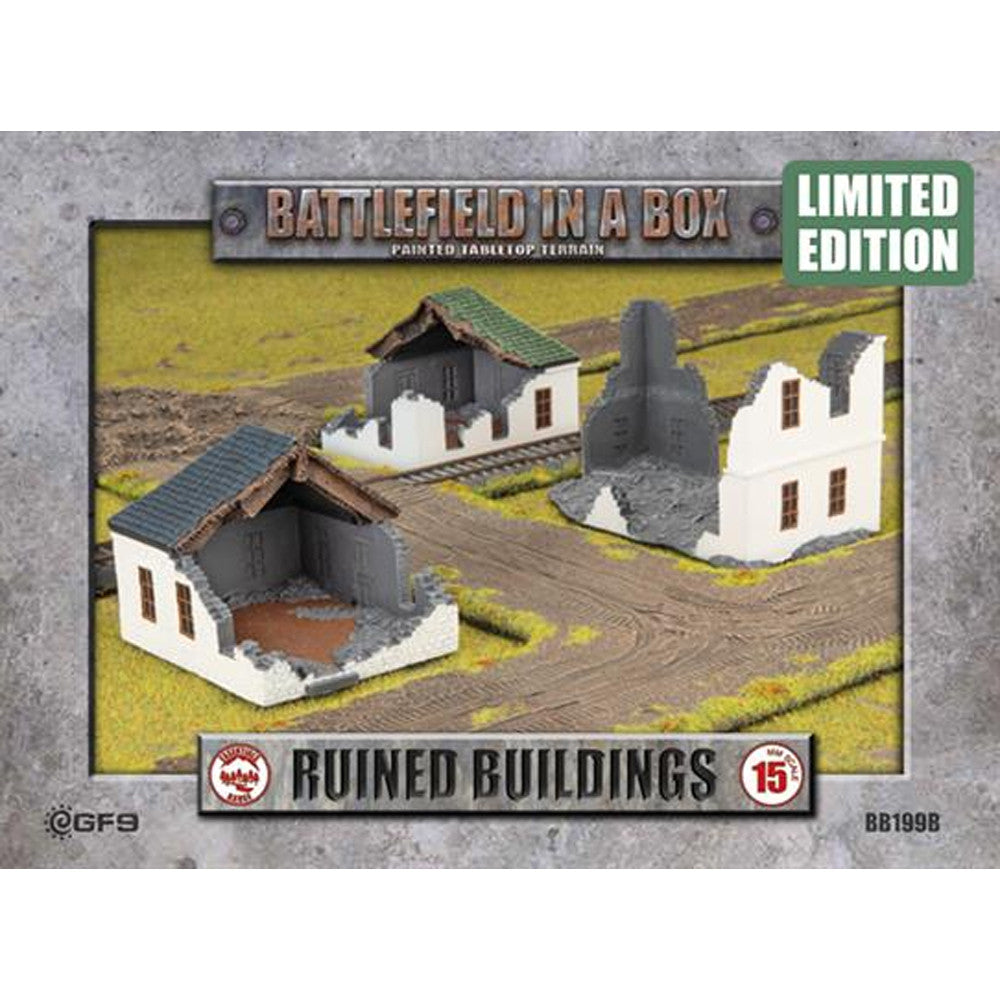 BB199B Battlefield in a Box: Ruined Buildings | Grognard Games