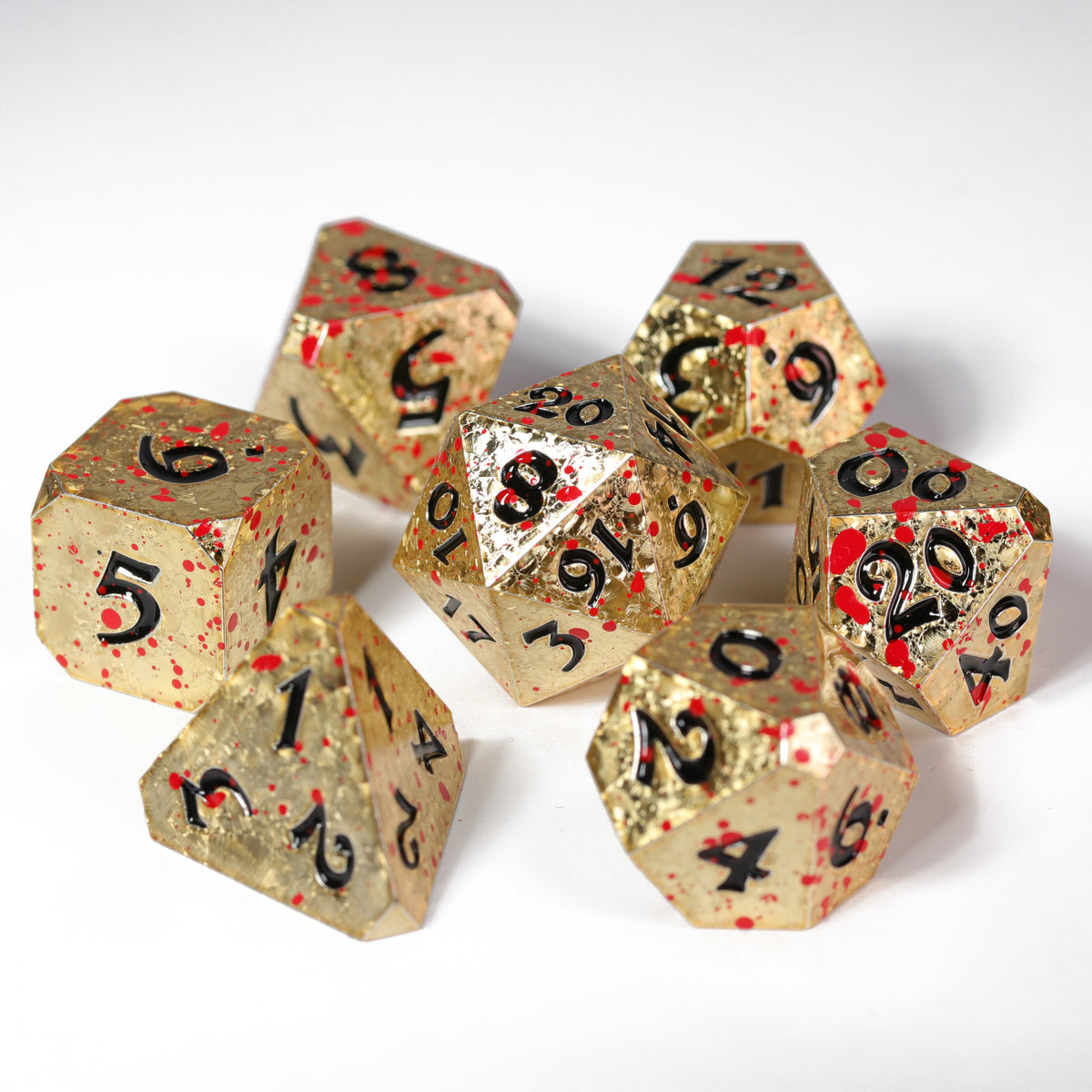 Die Hard Dice 7pc RPG Set - Bloody Sunshard | Grognard Games