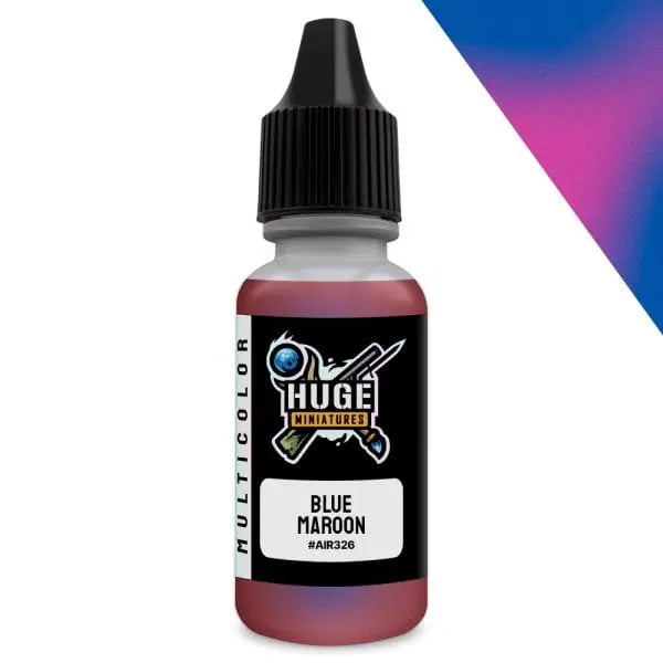 Huge Miniatures Blue Maroon Multicolor Paint | Grognard Games