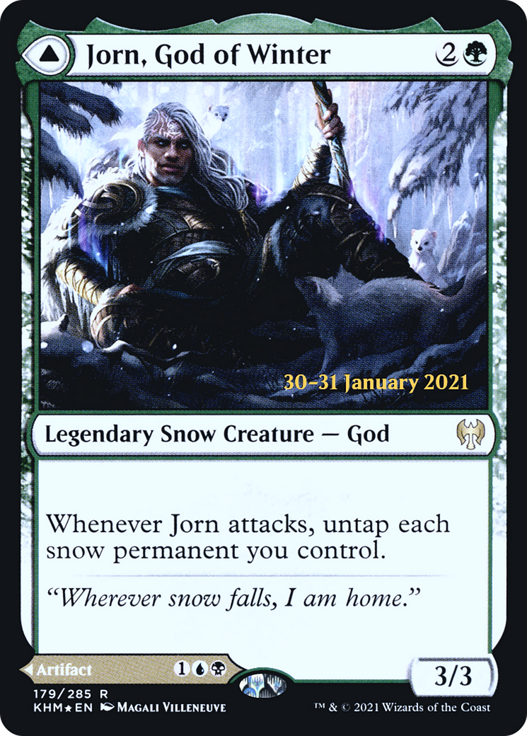 Jorn, God of Winter // Kaldring, the Rimestaff [Kaldheim Prerelease Promos] | Grognard Games