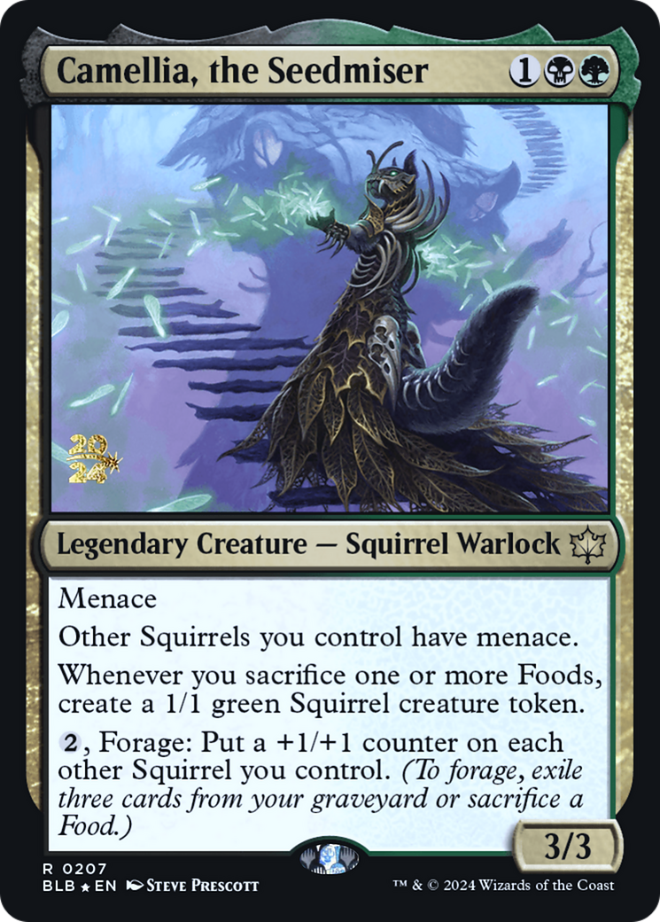 Camellia, the Seedmiser [Bloomburrow Prerelease Promos] | Grognard Games