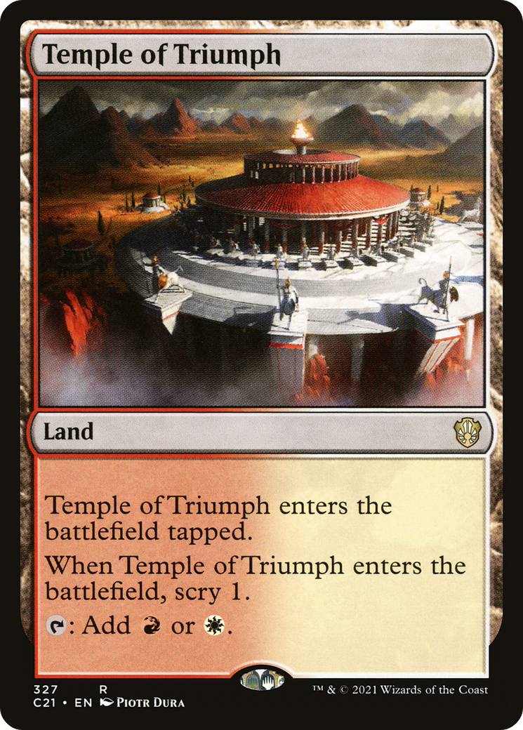 Temple of Triumph [Commander 2021] | Grognard Games