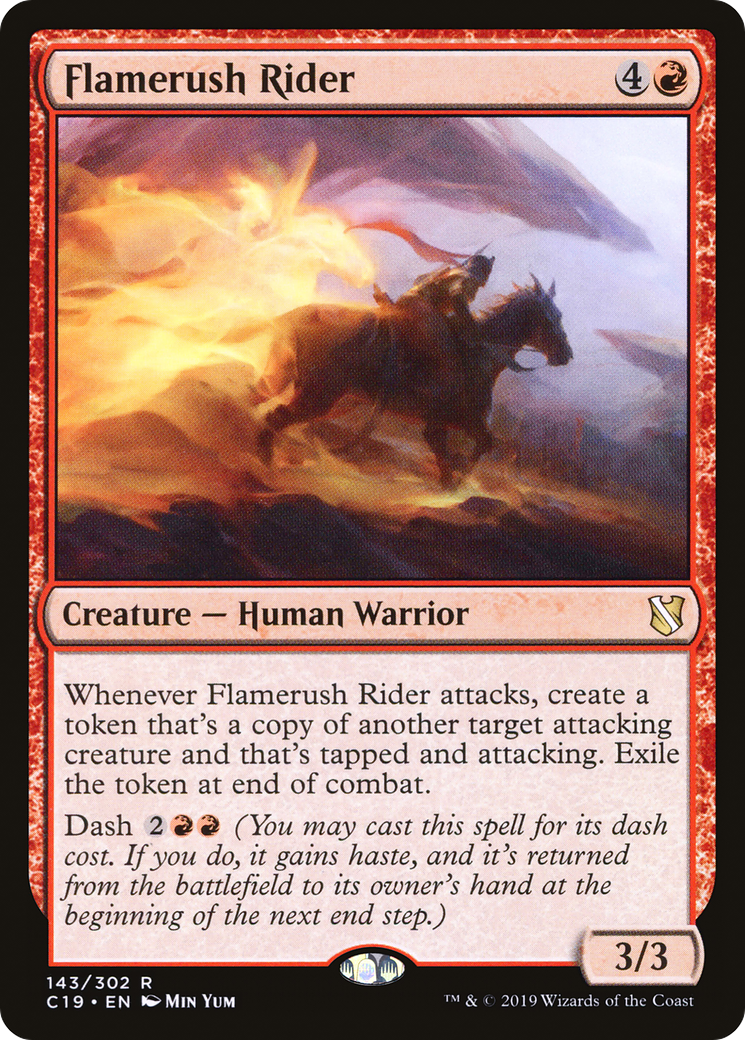 Flamerush Rider [Commander 2019] | Grognard Games