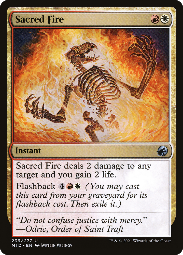 Sacred Fire [Innistrad: Midnight Hunt] | Grognard Games