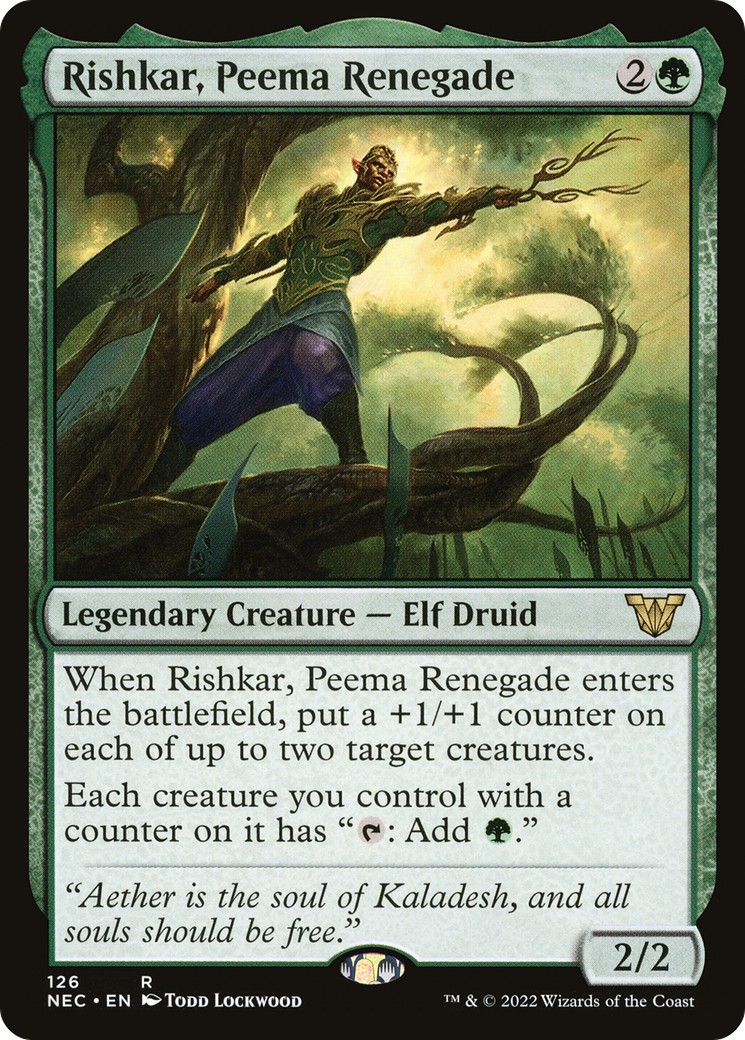 Rishkar, Peema Renegade [Kamigawa: Neon Dynasty Commander] | Grognard Games