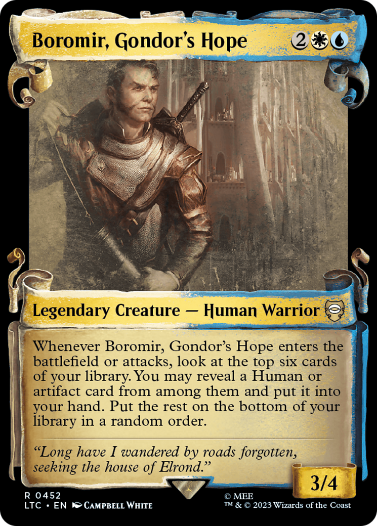 Boromir, Gondor's Hope [The Lord of the Rings: Tales of Middle-Earth Commander Showcase Scrolls] | Grognard Games