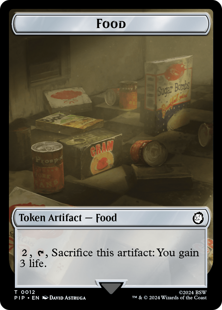 Food (0012) // Copy Double-Sided Token [Fallout Tokens] | Grognard Games