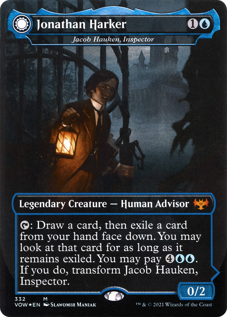 Jacob Hauken, Inspector // Hauken's Insight - Jonathan Harker // Harker's Obsessive Inquiry [Innistrad: Crimson Vow] | Grognard Games