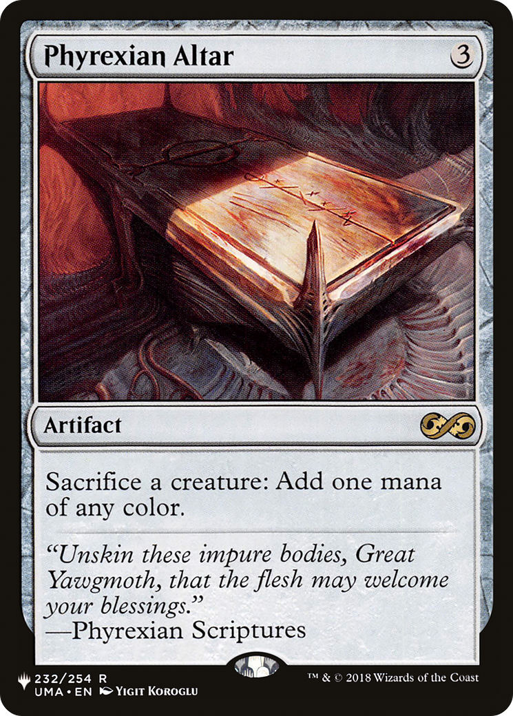 Phyrexian Altar [The List] | Grognard Games
