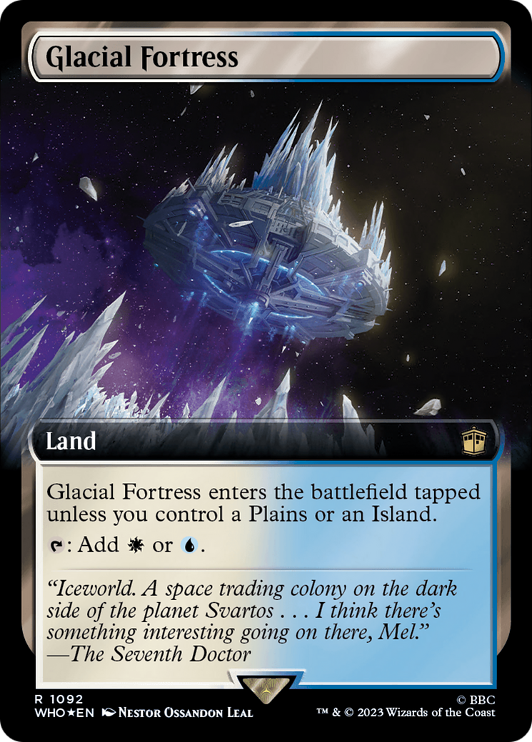 Glacial Fortress (Extended Art) (Surge Foil) [Doctor Who] | Grognard Games