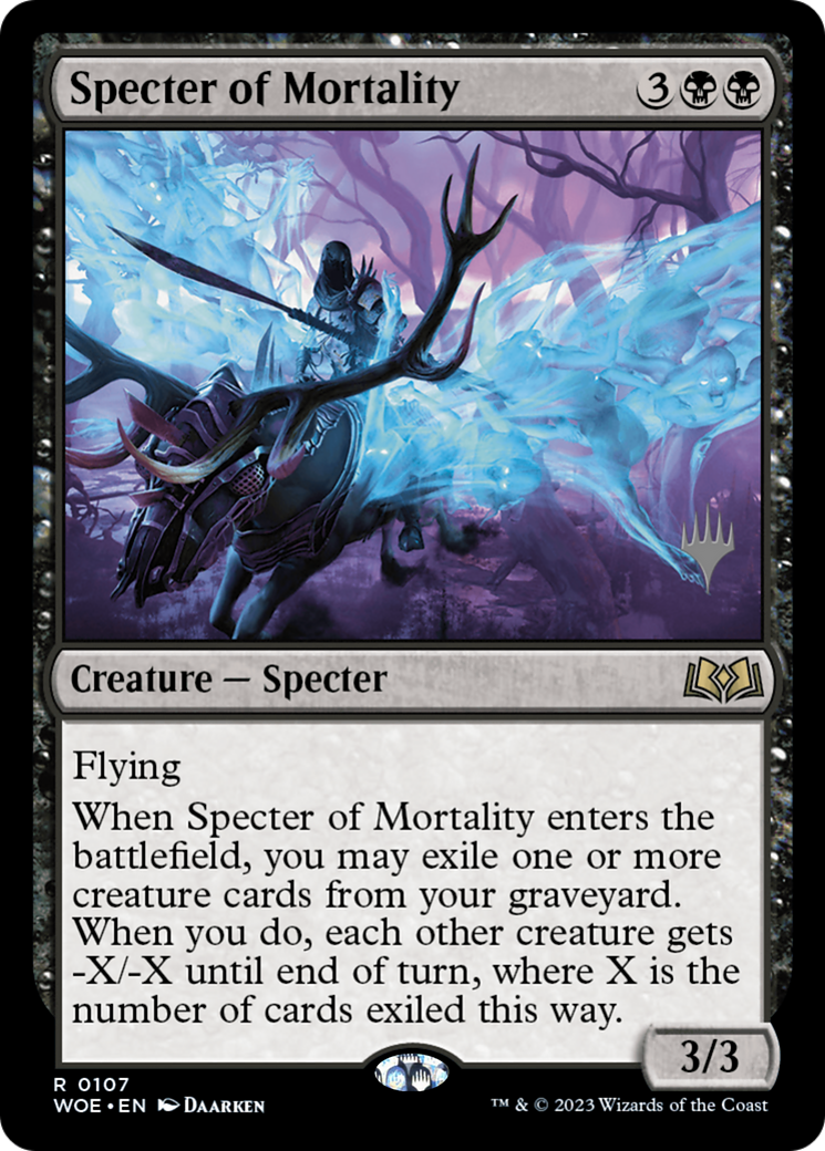 Specter of Mortality (Promo Pack) [Wilds of Eldraine Promos] | Grognard Games